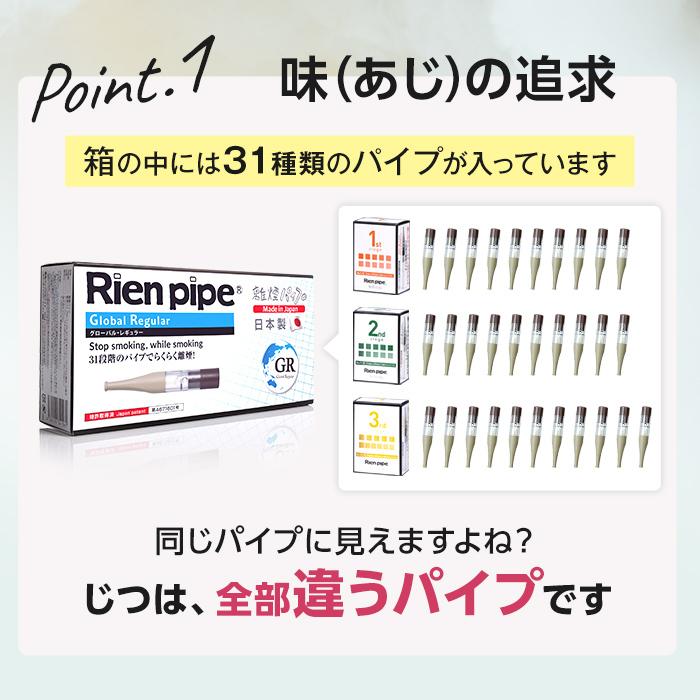 Rien pipe 離煙パイプ GR/GS 31本セット 禁煙グッズ 簡単禁煙 減煙 ストレスフリー 取り付けるだけ ニコチンカット 禁煙パイプ 禁煙パイポ｜magical-inc｜12