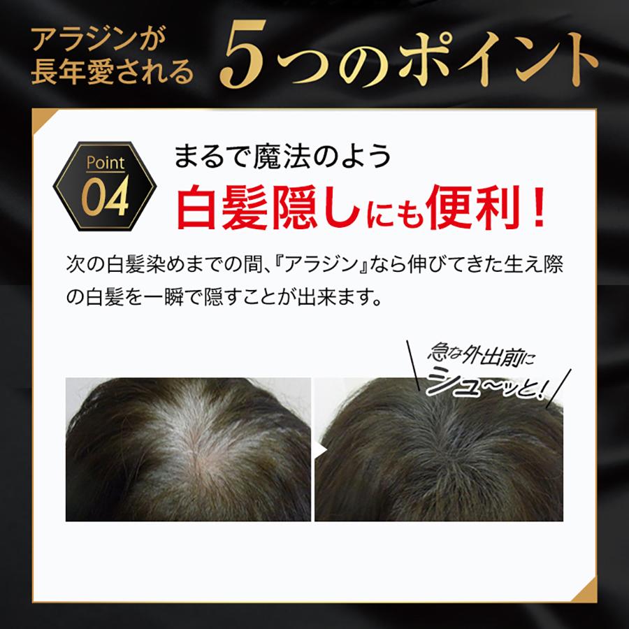 増毛スプレー 薄毛隠し 薄毛対策 白髪隠し ハゲ MAG aladdin アラジン