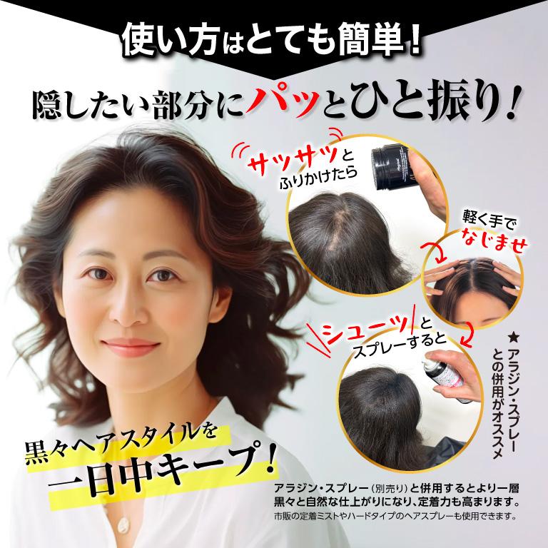 増毛パウダー ボリュームアップ MAG aladdin ファイバー 薄毛対策 白髪