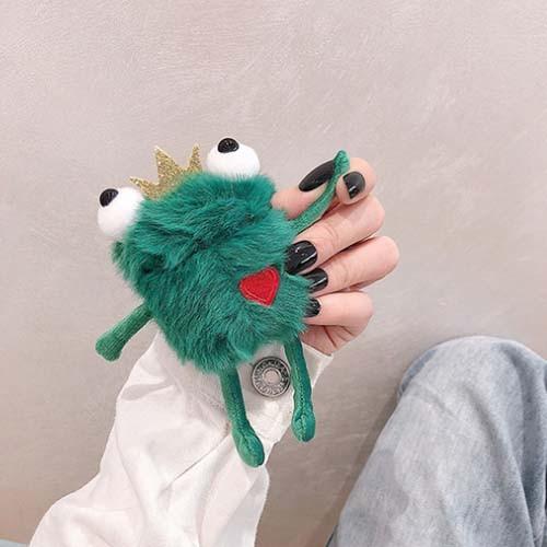 Airpods2 Airpods Proかえるの王子様グリーン緑ふわふわソフトケースカバーイヤホンエアーポッズプロ A 8 Magical Lamp 通販 Yahoo ショッピング