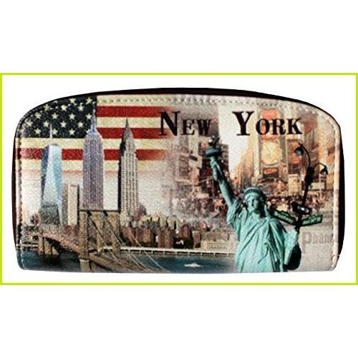 正規激安 USA Flag Liberty自由タワー2つZip財布【並行輸入品】 NYグリーンStatue その他財布