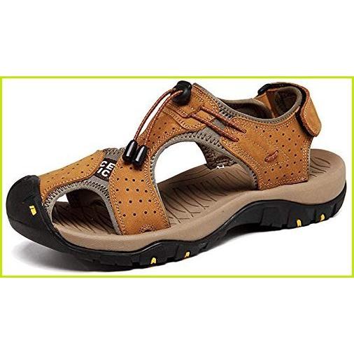 ランキングや新製品 カジュ オフィス 水陸両用 本革 シューズ 軽量 つま先保護 スポーツ ビーチ メンズ アウトドア サンダル 海外ファッション 雑貨 開運グッズ シューズ Www Rankinengineering Com