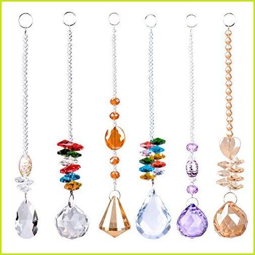 福袋セール サンキャッチャー 幸運 水晶 フクロウ の 吊 クリスタルボール 玄関 車内飾り 風水物 6 個 並行輸入 占い 開運 Library Isti Cnr It