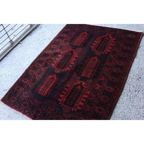 ザッカンの芸術作品 手織り絨毯 アフガニスタン産 バルーチ族作 169