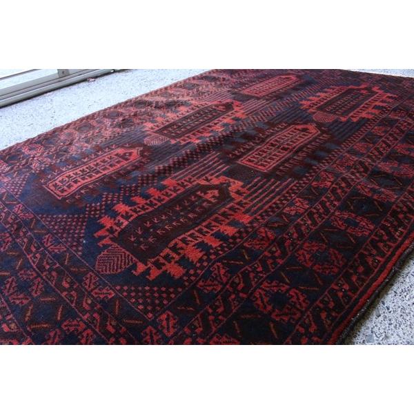 ザッカンの芸術作品 手織り絨毯 アフガニスタン産 バルーチ族作 169