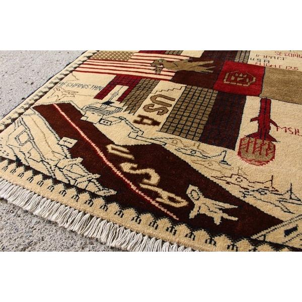 War Rug ウォーラグ ツインタワー柄 110×80cm アフガニスタン産 War Rug ウォーラグ ツインタワー柄 110×80cm アフガニスタン産