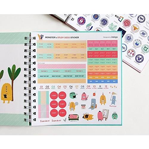 モンスター 勉強プランナー Monster Study Planner 1年用 プランノート 韓国文房具 勉強 ノート ダイアリー かわいい おしゃれ 心のオアシス 通販 Yahoo ショッピング