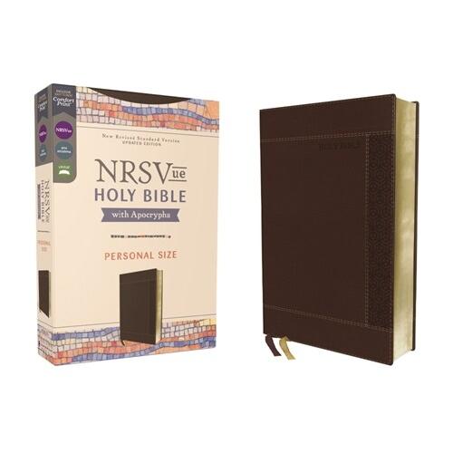 Nrsvue Holy Bible with Apocrypha Personal Size Leathersoft Brown