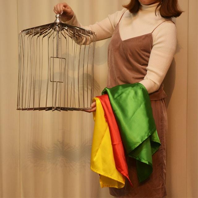 手品・マジック スカーフから出現する鳥籠 H5236