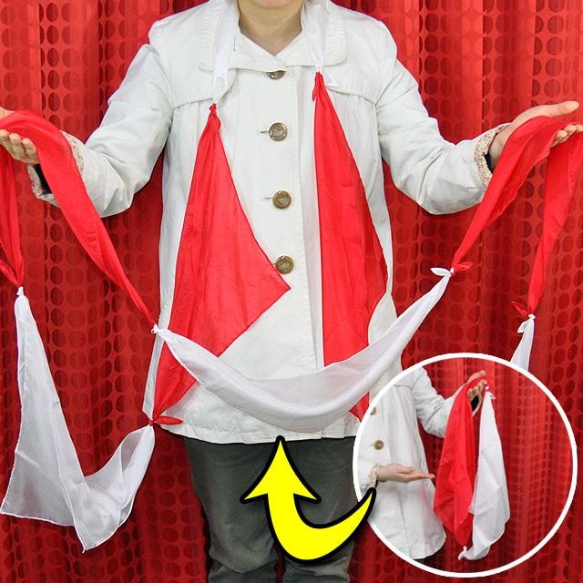 手品・マジック やさしいシルクプロダクション（特上品 紅白） S8243 