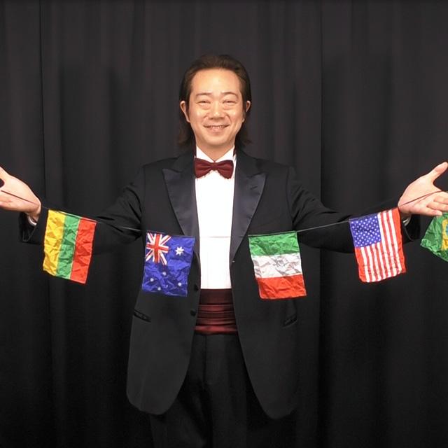 手品・マジック 突然万国旗（大/特上品） U3893 : マジック