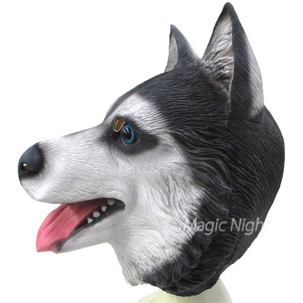 即納 最大半額 アニマルマスク ハスキー 犬 被り物 かぶりもの マスク Materialworldblog Com