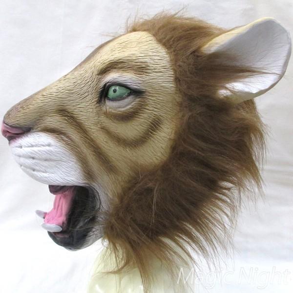 奉仕品 アニマルマスク 百獣の王ライオン らいおん 獅子 かぶりもの