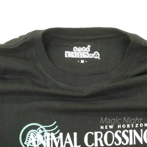 どうぶつの森Tシャツ ロゴ ブラック 黒 Tシャツ あつまれどうぶつの森
