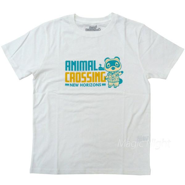 どうぶつの森Tシャツ たぬきち ホワイト 白 Tシャツ あつまれどうぶつ