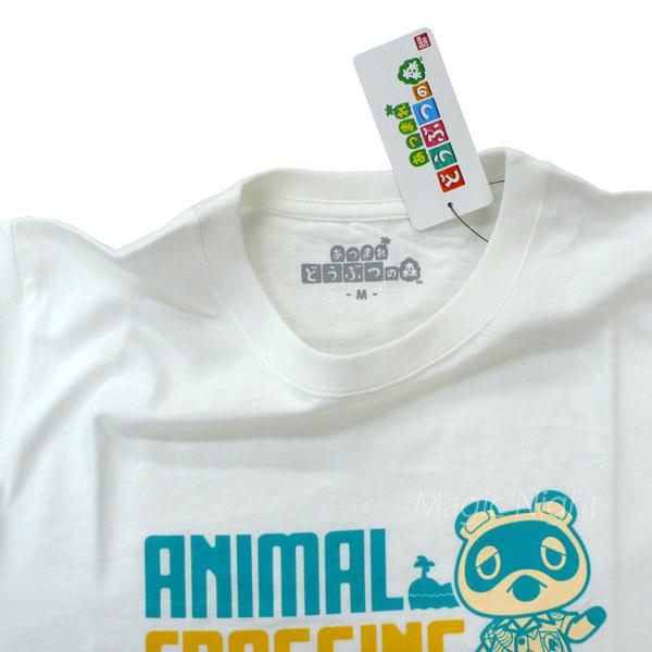 どうぶつの森Tシャツ たぬきち ホワイト 白 Tシャツ あつまれどうぶつ