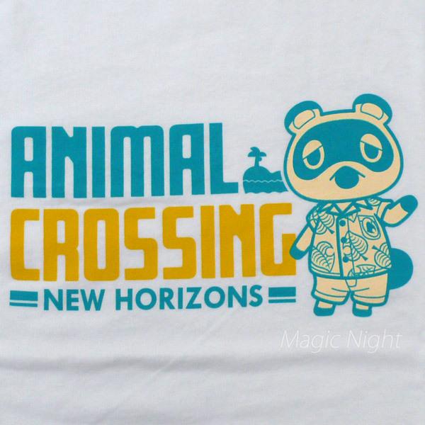 どうぶつの森Tシャツ たぬきち ホワイト 白 Tシャツ あつまれどうぶつ
