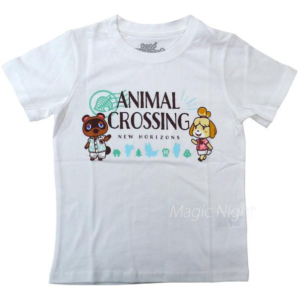 どうぶつの森Tシャツ ロゴ KIDS ホワイト 白 Tシャツ あつまれどうぶつ