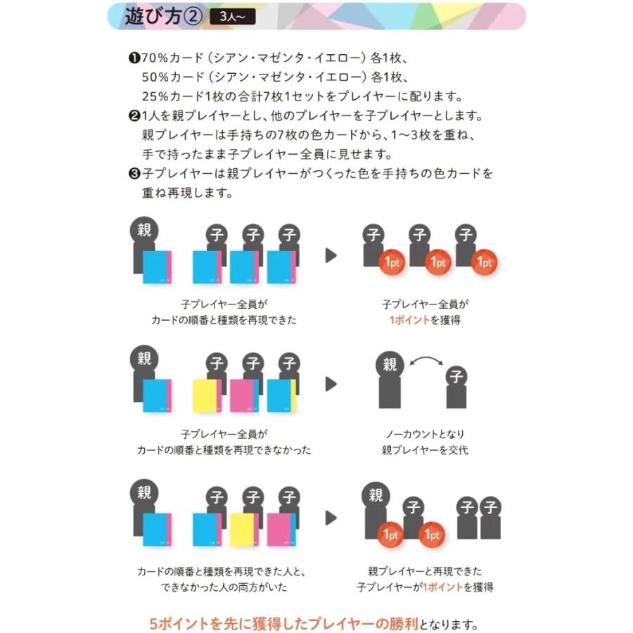 重ねて色をつくるゲーム 新装版 カードゲーム ボードゲーム |  | 04