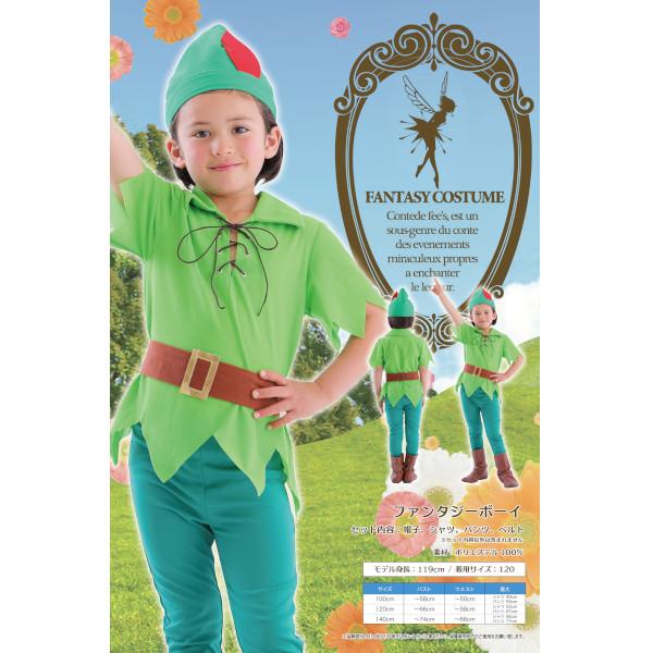 ファンタジーボーイ キッズ 子供用 ピーターパン ハロウィン 仮装 コスプレ 衣装 グリーン 男の子 子供用 |  | 06