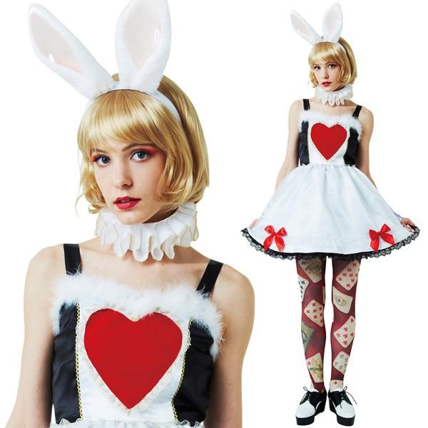 ワンダーラビットガール 白ウサギ風 コスチューム 大人用 : コスプレ