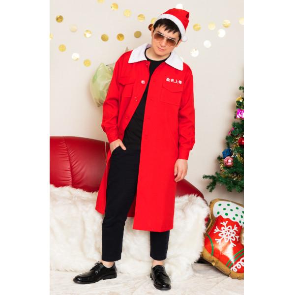 クリスマス特攻服 聖夜上等 赤 コスプレ 衣装 レッド メンズ 大人用