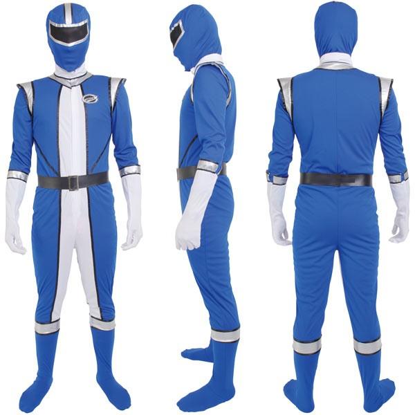 アオレンジャー　コスプレ　バンダイ公式 宴会戦隊コスレンジャー 青 コスチューム 戦隊ヒーロー 全身タイツ