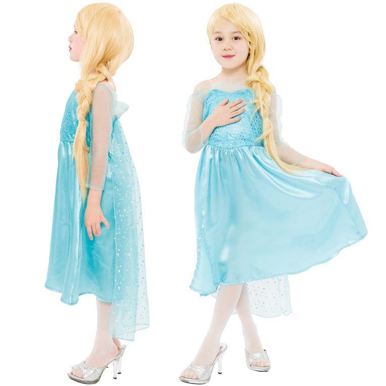 エレガントドレスセット 子供用 アナと雪の女王 エルサ風
