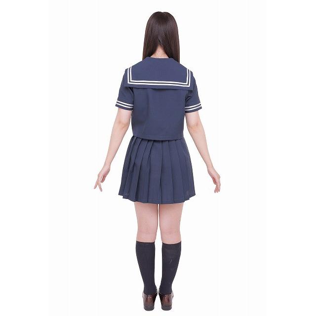 カラーセーラー 紺×紺 JK ライブ 学祭 文化祭 対応 コスプレ衣装