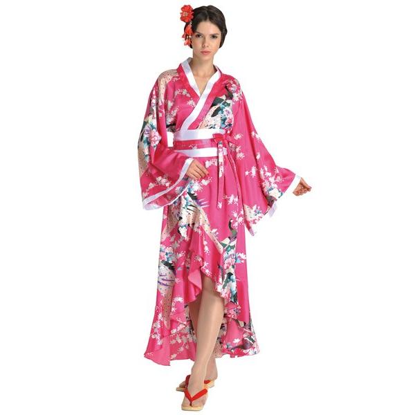Tokyo Wish 花魁風 着物ドレス ピンク XL | 