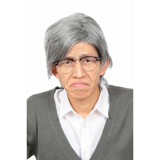 カツランド 白髪おじいさん かつら おじいちゃん コスプレ ウィッグ  グレー |  | 02