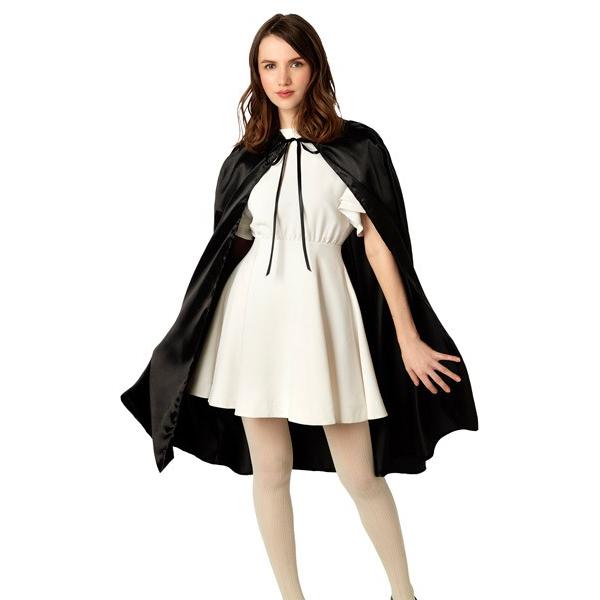 ブラックマント ハロウィン コスプレ フード付き ケープ ローブ