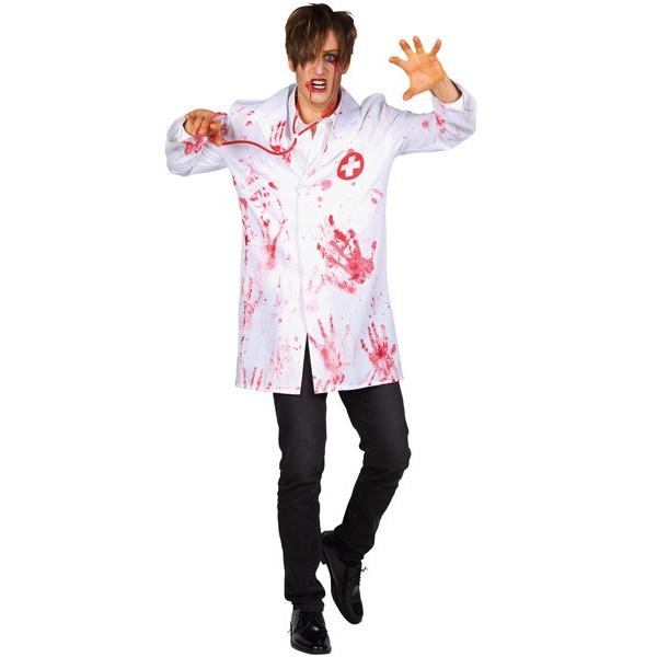 スプラッタードクター ホラー ゾンビ コスプレ 血のり付き 白衣