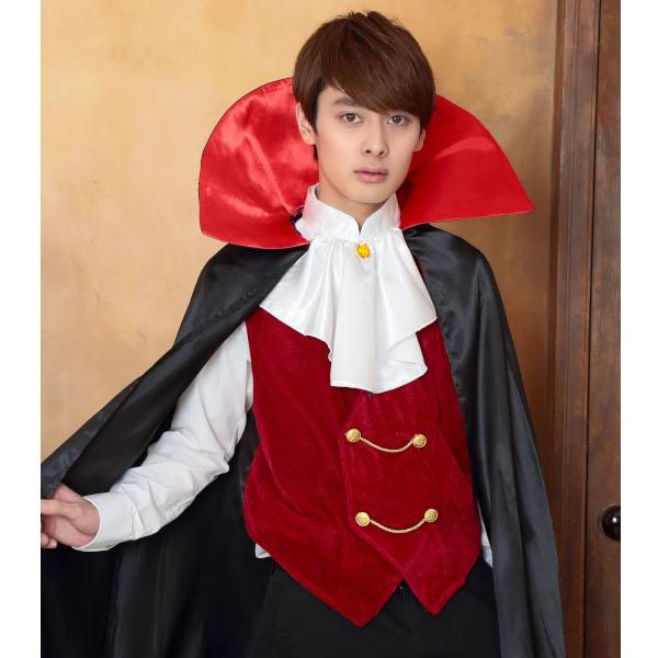 クールヴァンパイア 吸血鬼 ドラキュラ コスプレ ハロウィン 仮装 コスプレ 衣装 ブラック レッド 男性用 |  | 08