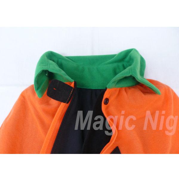 ハロウィンパンプキンマント キッズ ボタン 子供用 かぼちゃ オレンジ マント ケープ |  | 10