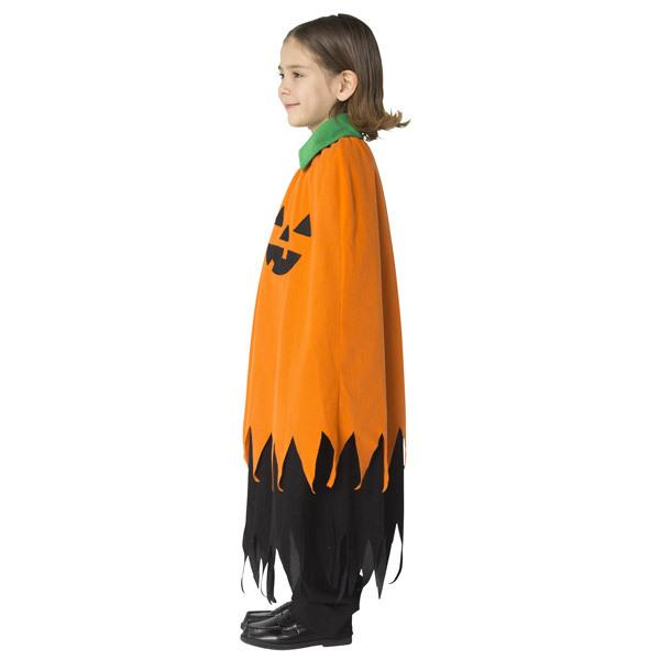 ハロウィンパンプキンマント キッズ ボタン 子供用 かぼちゃ オレンジ マント ケープ |  | 03