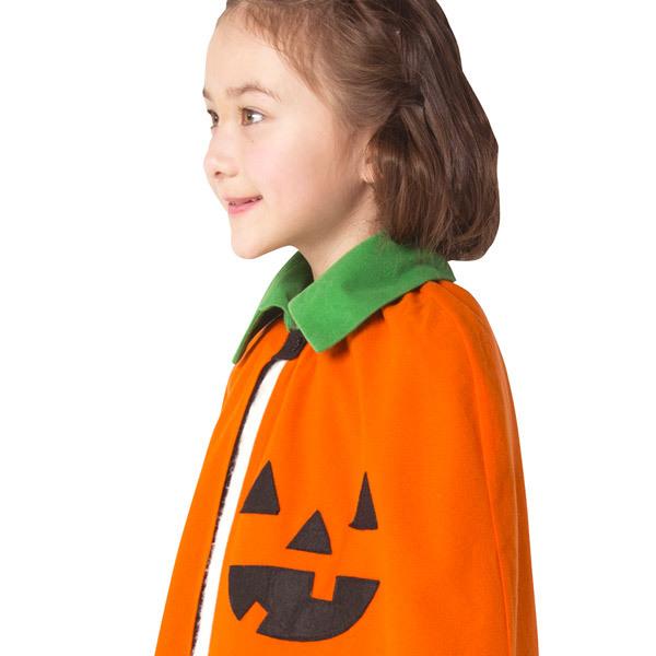 ハロウィンパンプキンマント キッズ ボタン 子供用 かぼちゃ オレンジ マント ケープ |  | 06