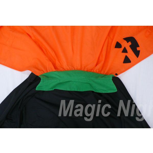 ハロウィンパンプキンマント キッズ ボタン 子供用 かぼちゃ オレンジ マント ケープ |  | 09