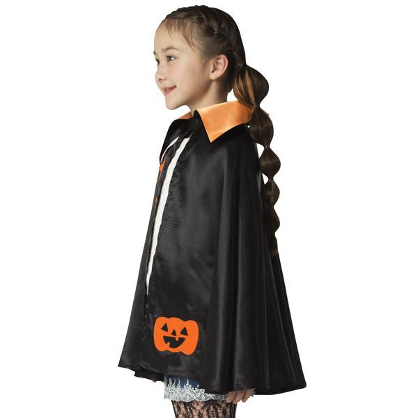 ハロウィンスターマント キッズ ボタン ケープ 黒 ブラック 子供用 |  | 05