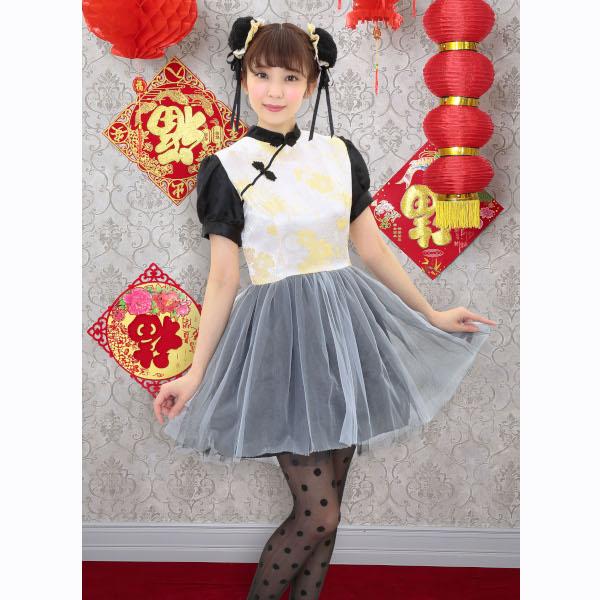 奉仕品 パンダコスプレ チャイニーズパンダガール チャイナ服 チャイナ