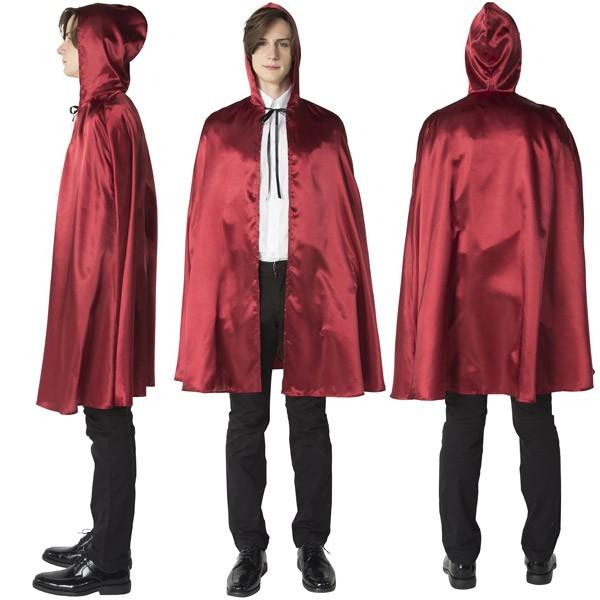 レッドマント ハロウィン コスプレ フード付き ケープ ローブ