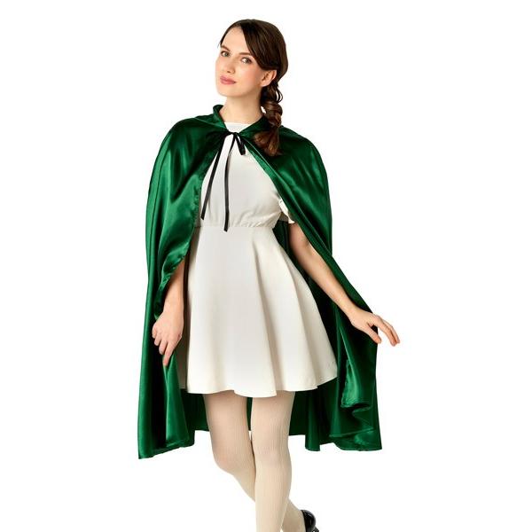 ハロウィンコスプレ 緑マント 仮装パーティ 劇 かっこいいマント グリーン グリーンマント ハロウィン コスプレ フード付き ケープ ローブ