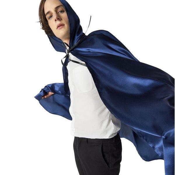 ブルーマント ハロウィン コスプレ フード付き ケープ ローブ マント