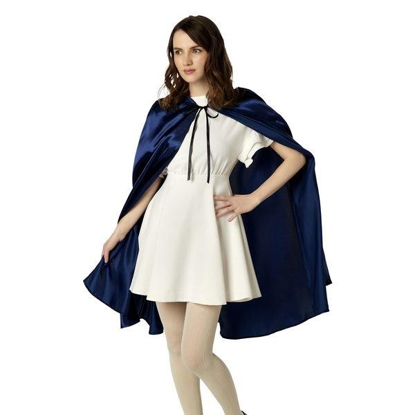 ブルーマント ハロウィン コスプレ フード付き ケープ ローブ マント