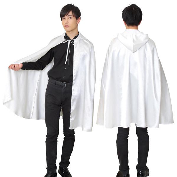ホワイトマント ハロウィン コスプレ フード付き フード付き ケープ ローブ マント 白 |  | 01