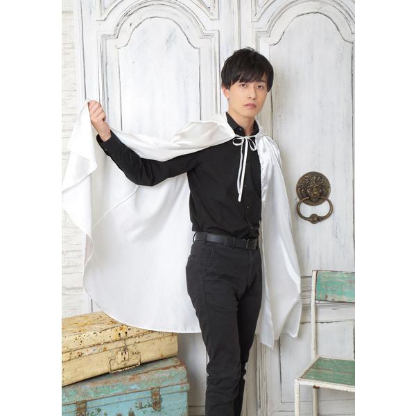 ホワイトマント ハロウィン コスプレ フード付き ケープ ローブ マント