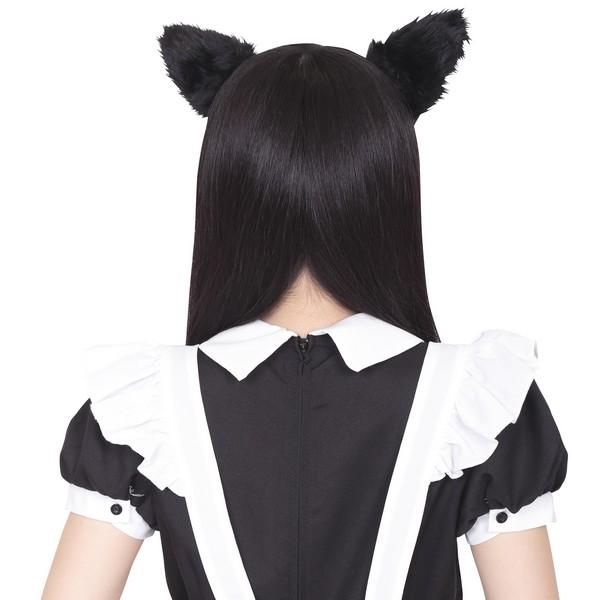 けもみみピン 黒ねこ ヘアピン 付け耳 アクセサリー 黒猫 くろねこ 猫耳 ねこみみ｜magicnight｜04