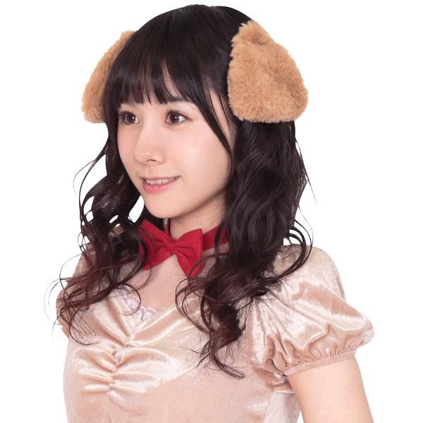 けもみみピン いぬ ヘアピン ブラウンドッグ 付け耳 アクセサリー |  | 02