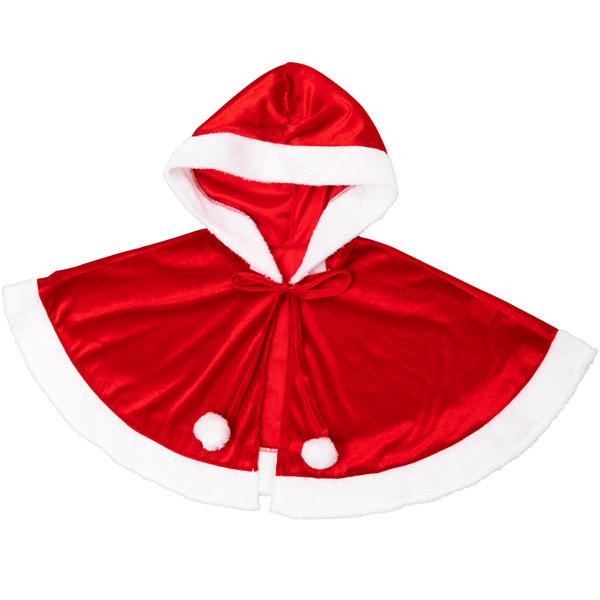 カラフルケープ レッド サンタクロース サンタ クリスマス 赤 あか フード付きケープ マント ローブ Christmas |  | 04