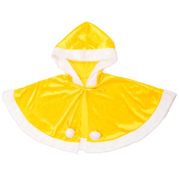 カラフルケープ イエロー サンタクロース サンタ クリスマス コスプレ 衣装 黄色 きいろ フード付きケープ マント ローブ Christmas |  | 03